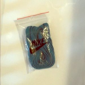Teal Nike shoestrings